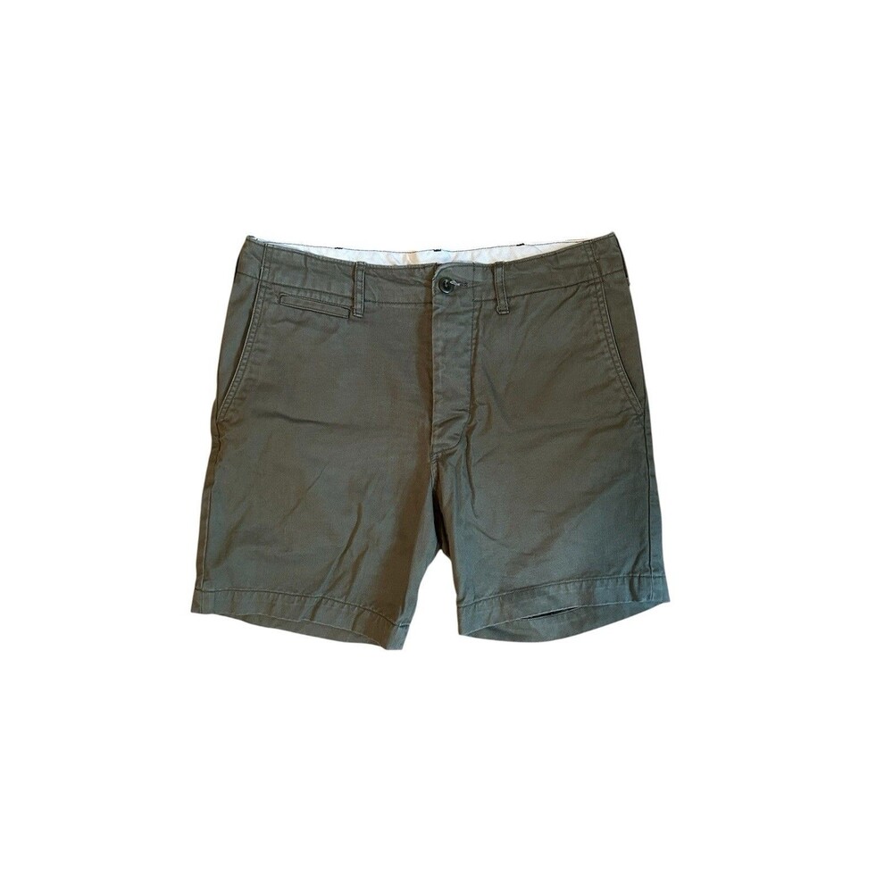 Buck Mason Shorts Mens 31 Officer Slub Twill Chino Casual Preppy Pockets